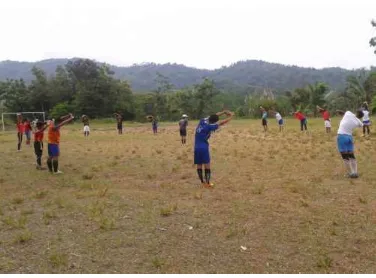 Gambar 10. Suasana latihan di SSB Kecamatan Bantarkawung 