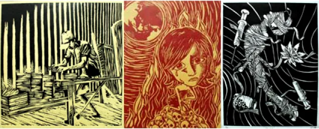 Gambar 1 Contoh Hasil Karya Cetak Tinggi 