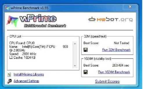 Gambar 2.12 Tampilan Software 3DMark 11  2.8 CPU-Z 