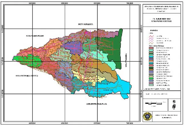 Gambar 1: Batas Administrasi Kabupaten Sidoarjo