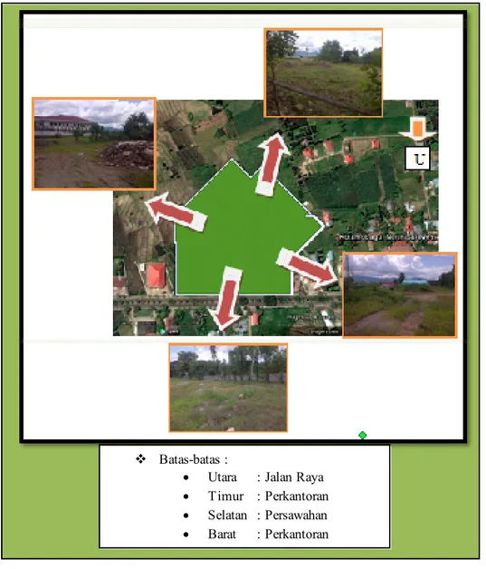 Gambar 4. Batas-batas site  Sumber: Observasi Lapang an   Analisa Zoning 