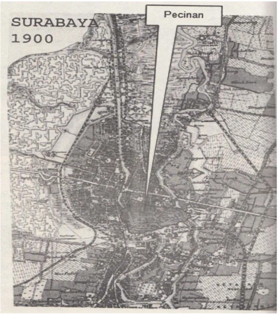Gambar 1. Peta Kota Surabaya Tahun 1900 