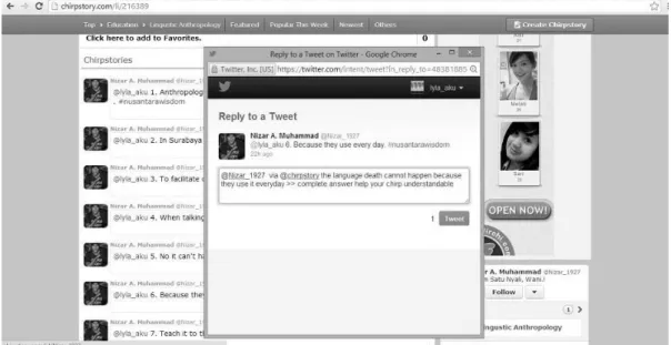 Figure 4 Assessing chirpstory window 