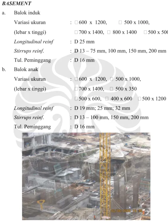 Gambar 4.3   Pembangunan Basement 