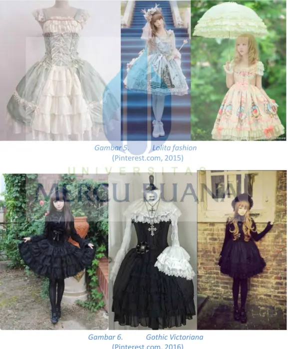 Gambar 5.  Lolita fashion  (Pinterest.com, 2015) 