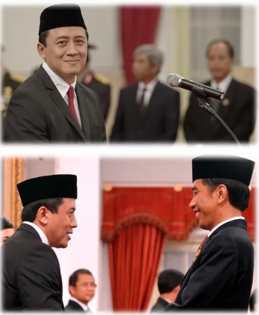 Gambar 1.2 Pelantikan Bapak Triawan sebagai Kepala Bekraf oleh Presiden Joko Widodo 