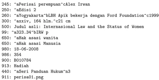Gambar 1: Form isian mencetak ASCII le untuk import ke Senayan