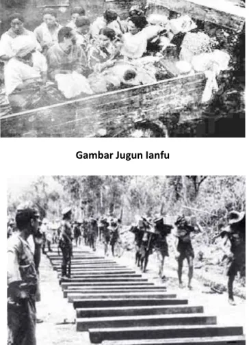 Gambar Romusha pada jaman Pendudukan Jepang di Indonesia  5.  Bidang Birokrasi 