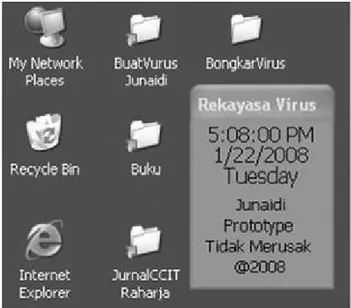Gambar 7 Program Rekayasa Virus