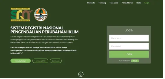 Gambar 1. Tampilan atas halaman Beranda