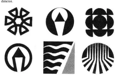 Gambar II.6 Logo-logo dalam bentuk abstrak 