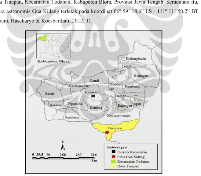 Gambar 1. Peta Lokasi Situs Gua Kidang 