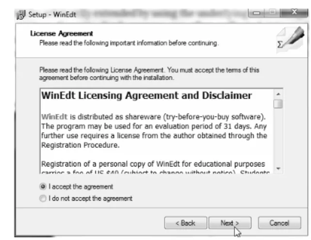 Gambar 1.10 License agreement  