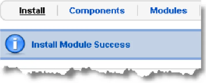 gambar 6 Proses instalasi module sukses 
