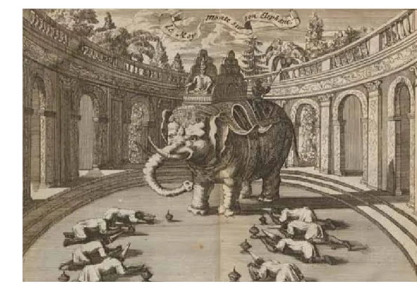 Gambar 1. Raja Narai di atas gajahnya.