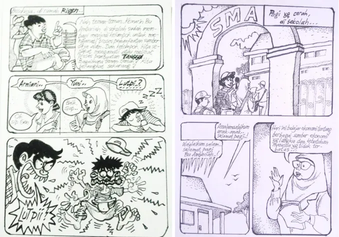 Gambar 5. Strip Komik dari Kampung Tanggui  