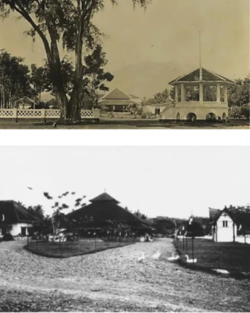 Gambar 10. Pendopo Garut (1900) dan  Pendopo Tasikmalaya (1923). 