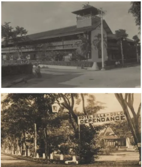 Gambar 2. Hotel Papandayan (1915) dan Hotel  Villa Dolce (1930) 