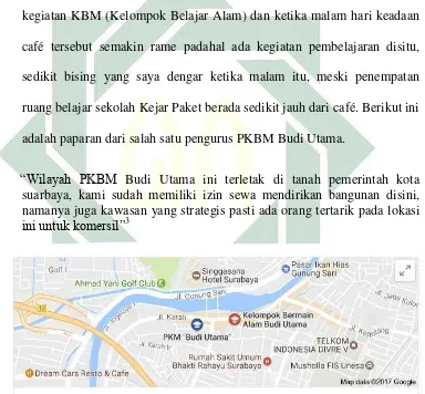 Gambar 1. Peta Lokasi PKBM Budi Utama Surabaya 