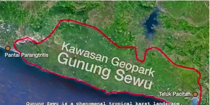 Gambar 1.4 Sertifikat Geopark Nasional Gunung Sewu  Sumber: geoparkgunungsewu.com 