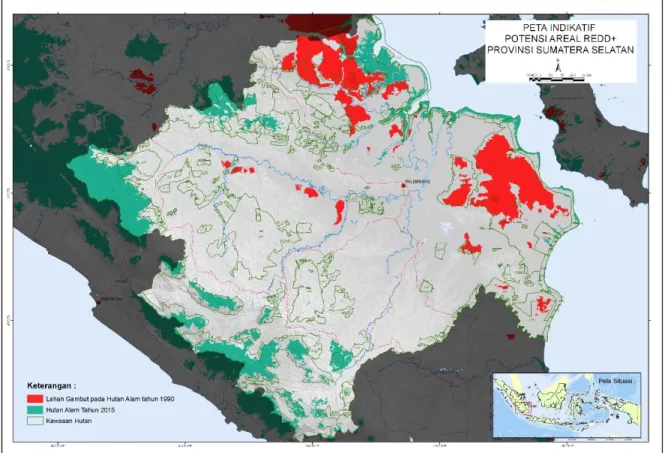 Gambar 7. Sebaran sisa hutan alam pada tahun 2015 menurut fungsi kawasan hutan 