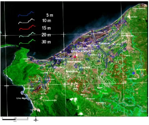 Gambar 1.4. Kontur Ketinggian Kota Banda Aceh
