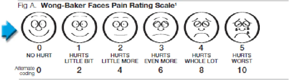 Gambar 2.7-1. Wong Baker Faces Pain Rating Scale 