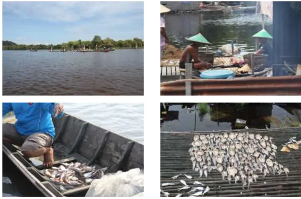 Gambar 6. Kehidupan nelayan di Danau Sentarum 