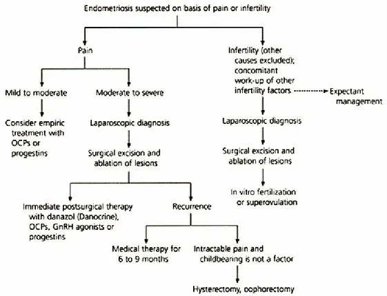 Gambar 5. Algoritma Penatalaksanaan Endometriosis 3.9 Diagnosis Banding