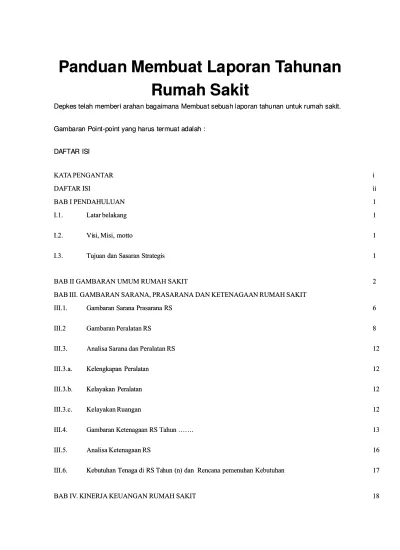 Panduan Membuat Laporan Tahunan Rumah Sakituntuk Presentasidoc 3996