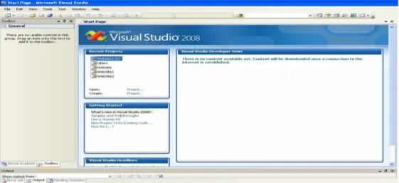 Gambar 2.3 Visual Studio 2008  2.10.2. Microsoft SQL Server 2000 