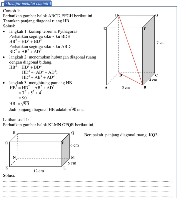 Gambar 1: Contoh worked example (study one-solve one) 