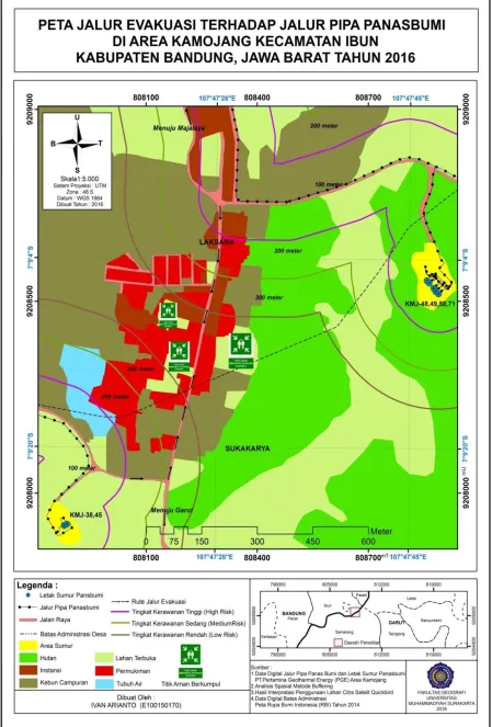 Gambar 4. Peta Jalur Evakuasi dan Titik Berkumpul 