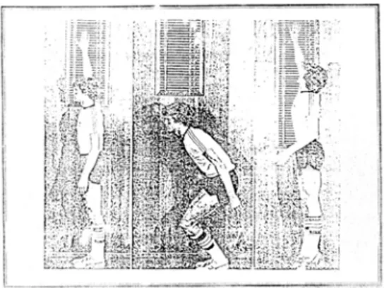 Gambar 3. Vertical Jump Test  (Ismaryati, 2006: 61)  b.  Pelaksanaan Tes Kekuatan Otot Perut