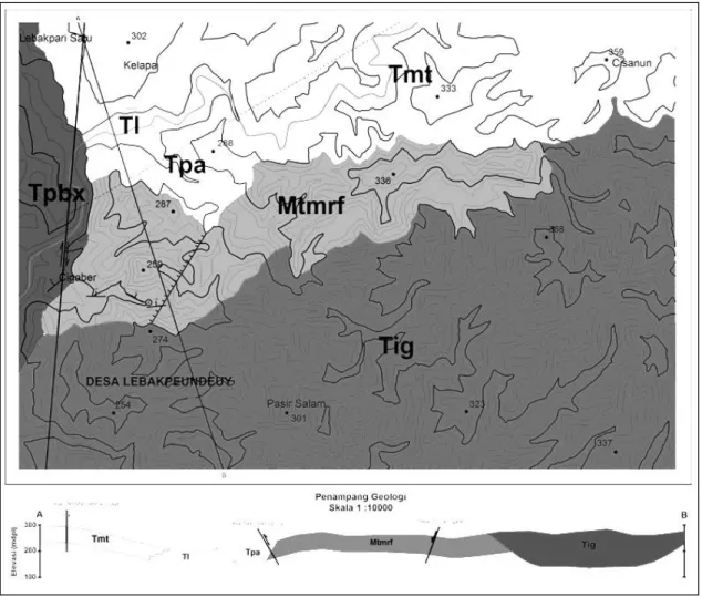 Gambar 7. Peta geologi daerah penelitian 