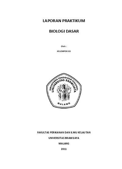 Laporan Praktikum Biologi Dasar