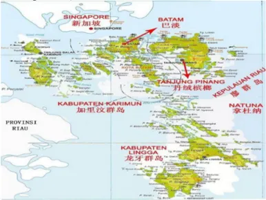 Gambar 1. Peta Kepulauan Riau  Sumber: http://www.indonesiatravelling.com