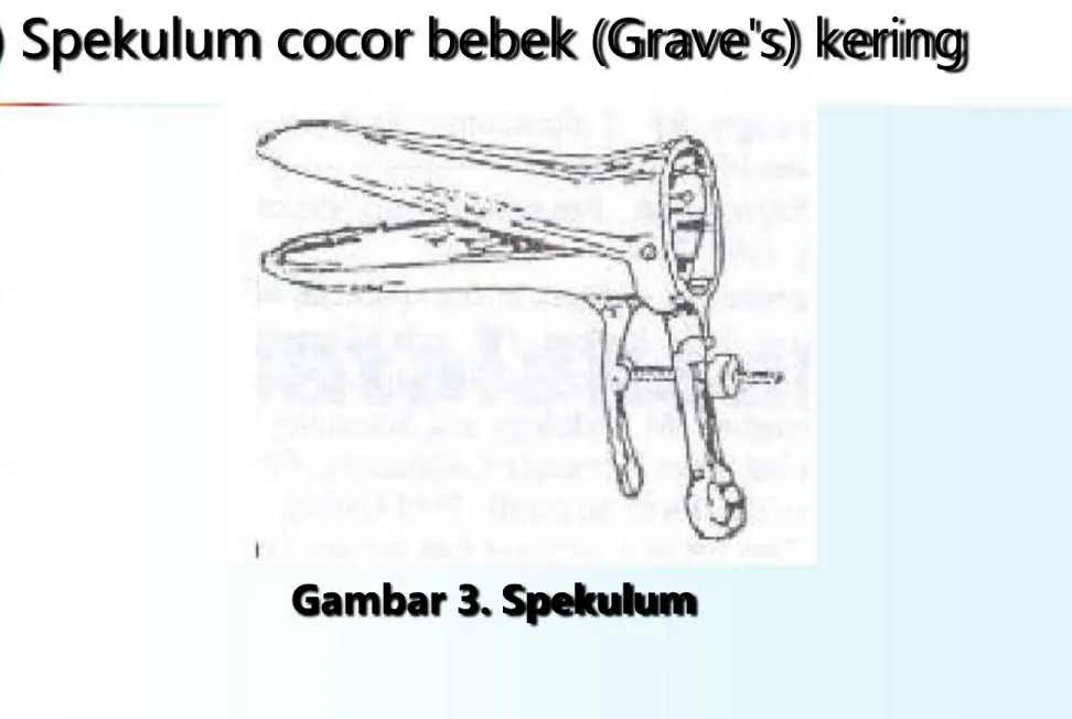 Gambar 3. SpekulumGambar 3. Spekulum
