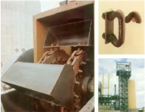Gambar :Chain bucket elevator B. Komponen-komponen utama belt bucket elevator