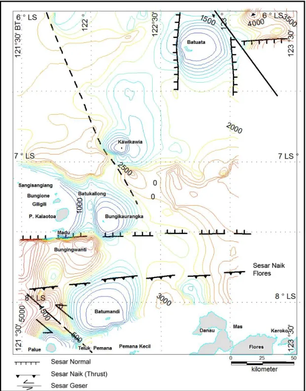 Gambar 12. Peta Struktur Laut Flores