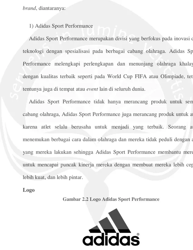 Gambar 2.2 Logo Adidas Sport Performance