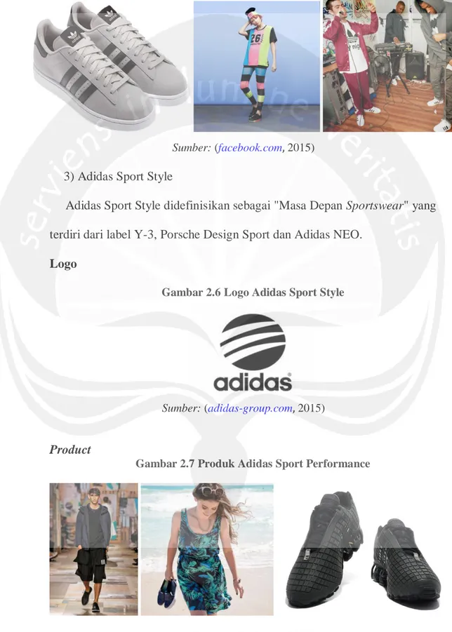 Gambar 2.5 Produk dan Sponsoship Adidas Originals 