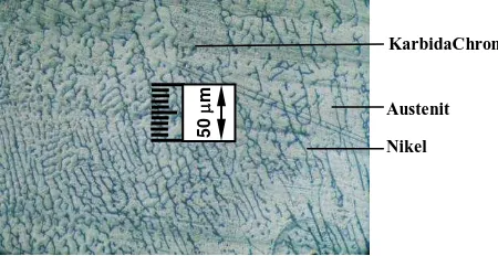 Gambar 13. Foto struktur mikro daerah logam induk pendinginan air perbesaran 200  