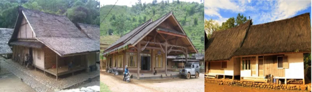 Gambar 1.: Bentuk rumah panggung Masyarakat Sunda  Sumber: Nuryanto, 2006 