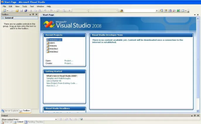 Gambar 2.7 Visual Studio 2008 