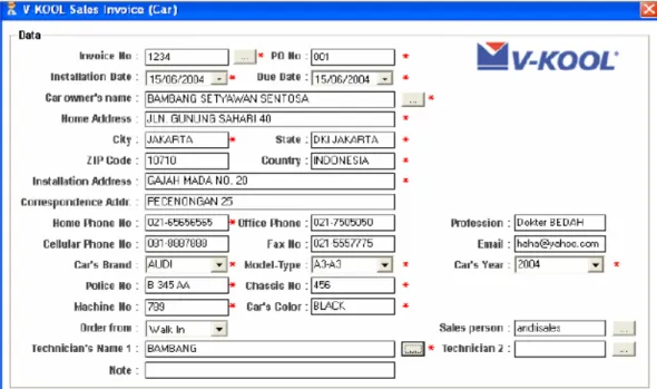 Gambar 3.6 Tampilan Layar Data 