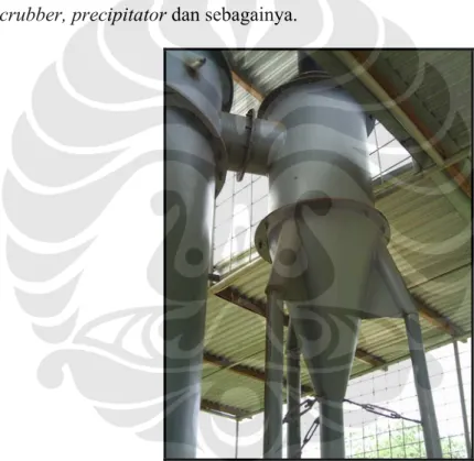Gambar 2.11. Cyclone separator fluidized bed incinerator UI  