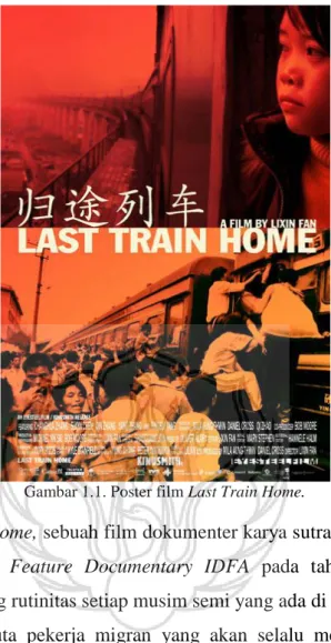 Gambar 1.1. Poster film Last Train Home. 