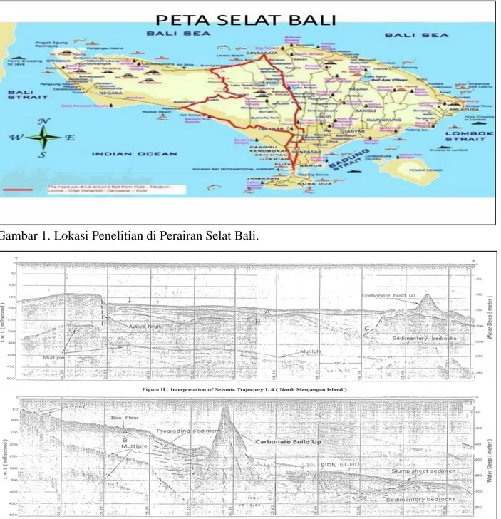 Gambar 1. Lokasi Penelitian di Perairan Selat Bali. 