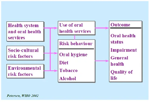 Gambar Pendekatan Faktor Resiko dalam upaya Promosi Oral health 